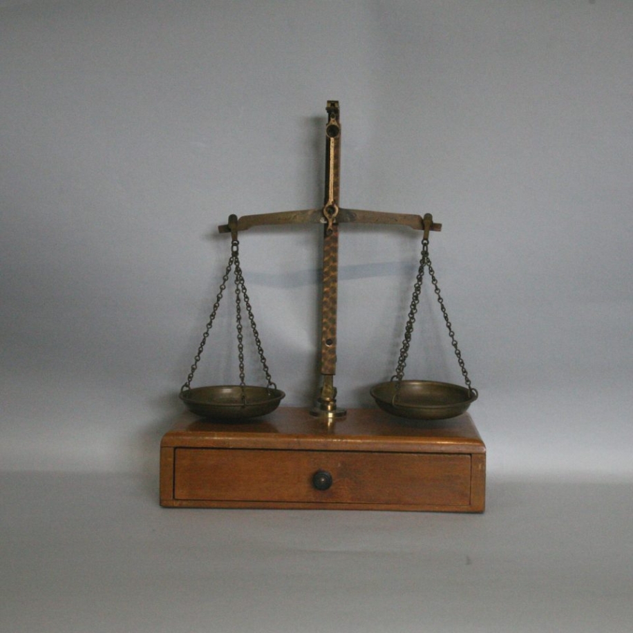 Antique Gold Weighing Scales Geoff Allnutt Clocks