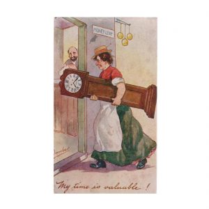 Pawnbroker Clock Postcard