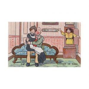 Courting Couple Postcard