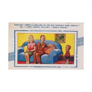Saucy Courting Couple Postcard