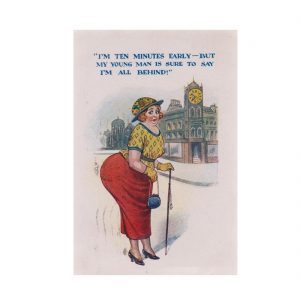 Women & Clocks Postcard