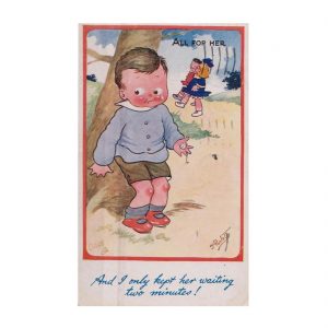 Stylised Children Postcard