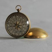 Mid Victorian Brass Cased Pocket Sundial