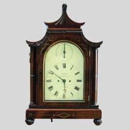 Antique Mahogany 8 Day Striking Clock