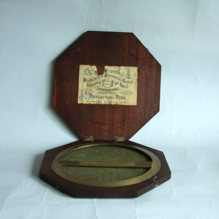 Antique Circular Brass Protractor – Geoff Allnutt Clocks