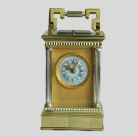 "Antique strike repeat carraige clock"