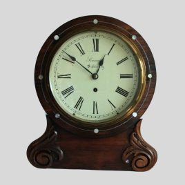 "Antique fusee drop dial clock"