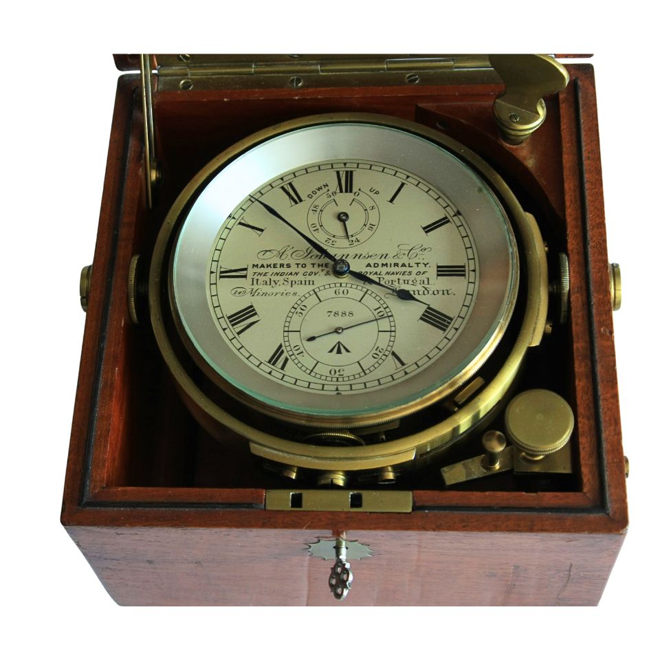 Antique 2 Day Military Marine Chronometer